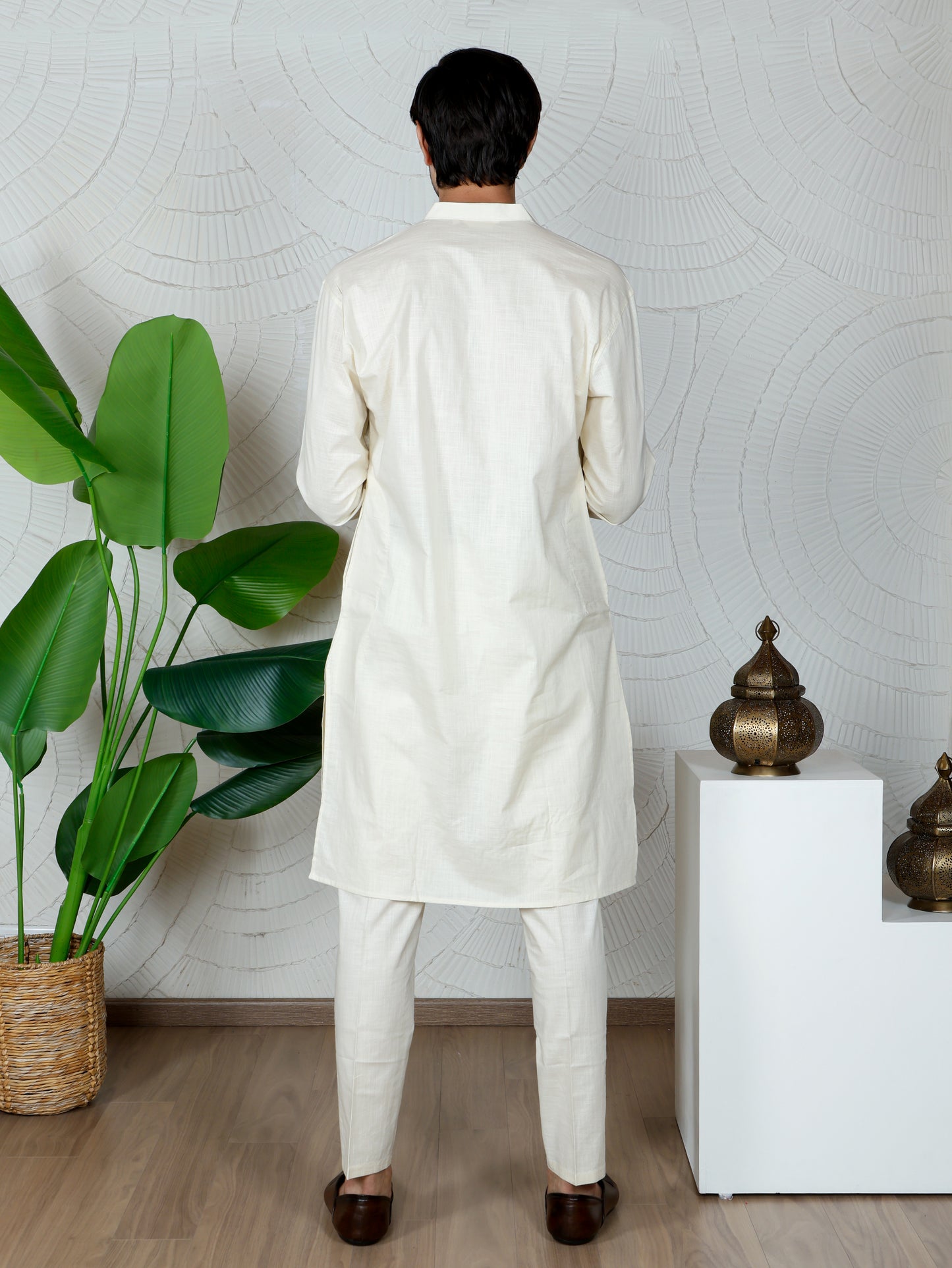 Pichwai Only Kurta-Beige