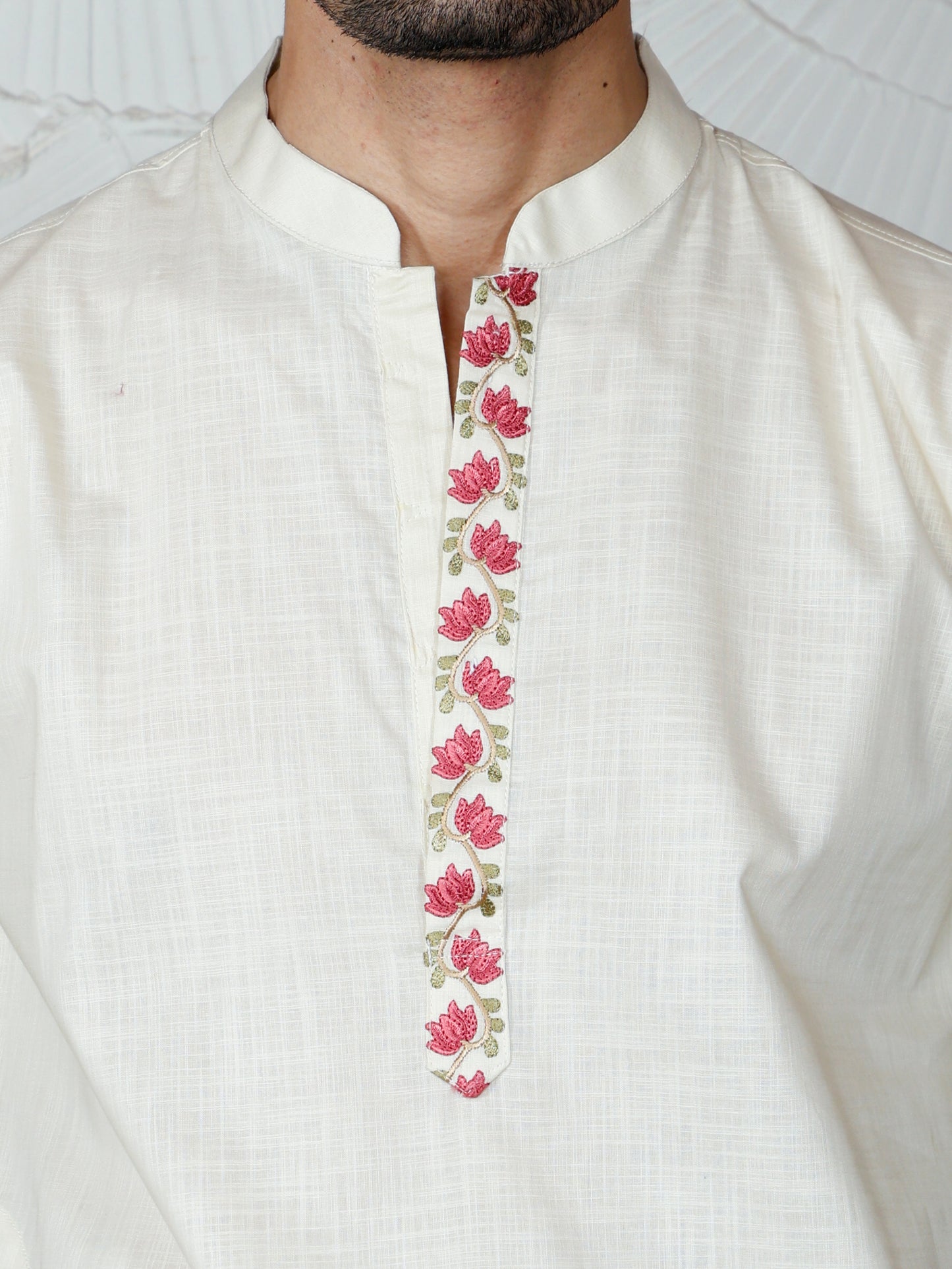 Pichwai Only Kurta-Beige