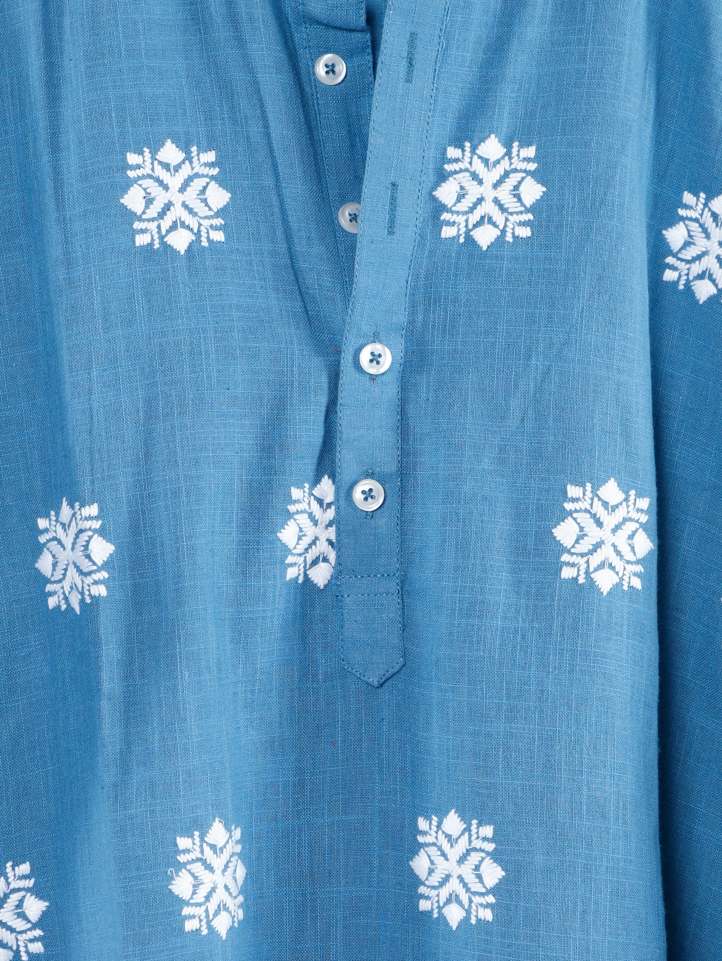 Chikankari Only Kurta-Blue