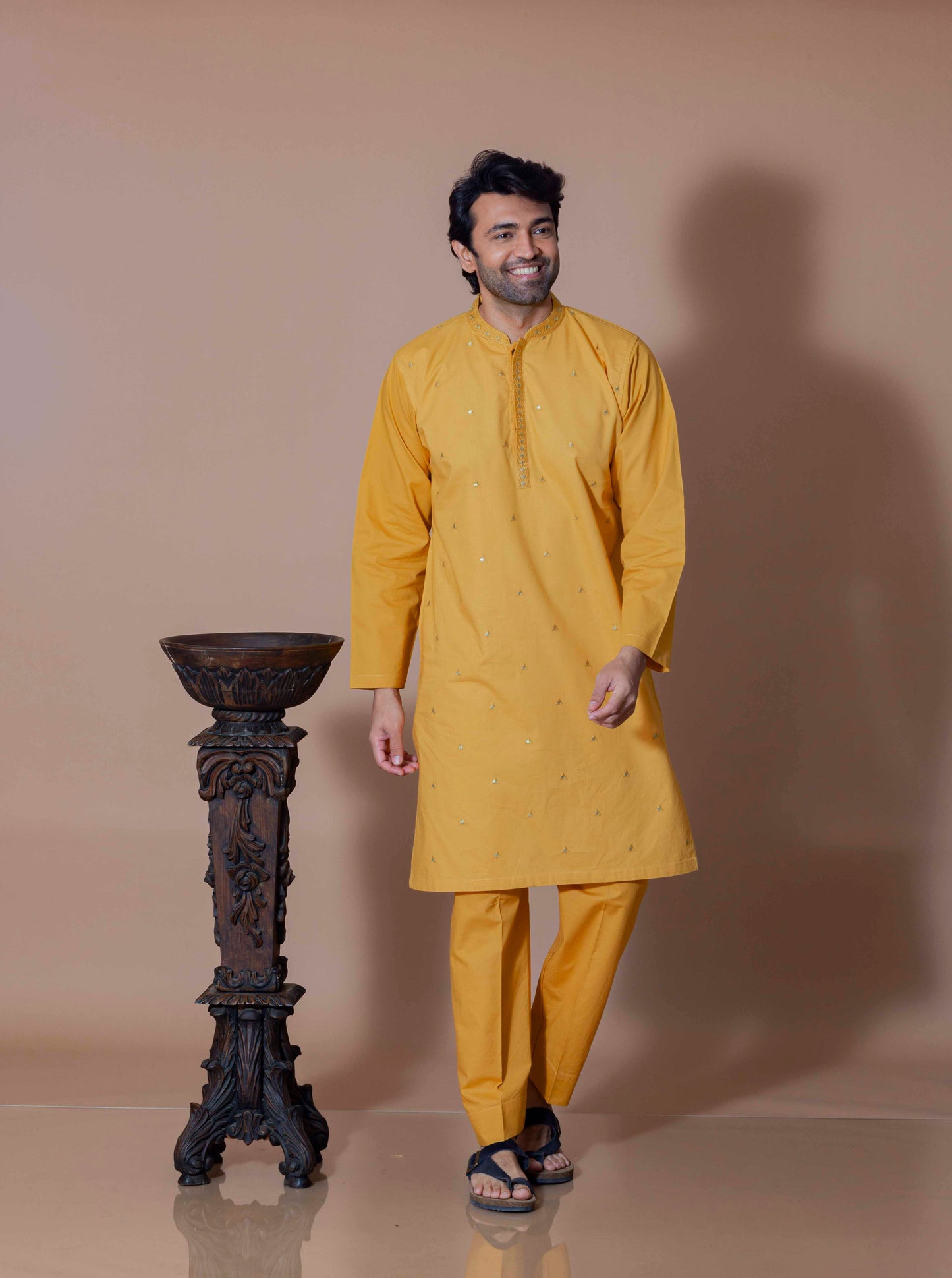 Sunshine Regal Foil Kurta and Pant set