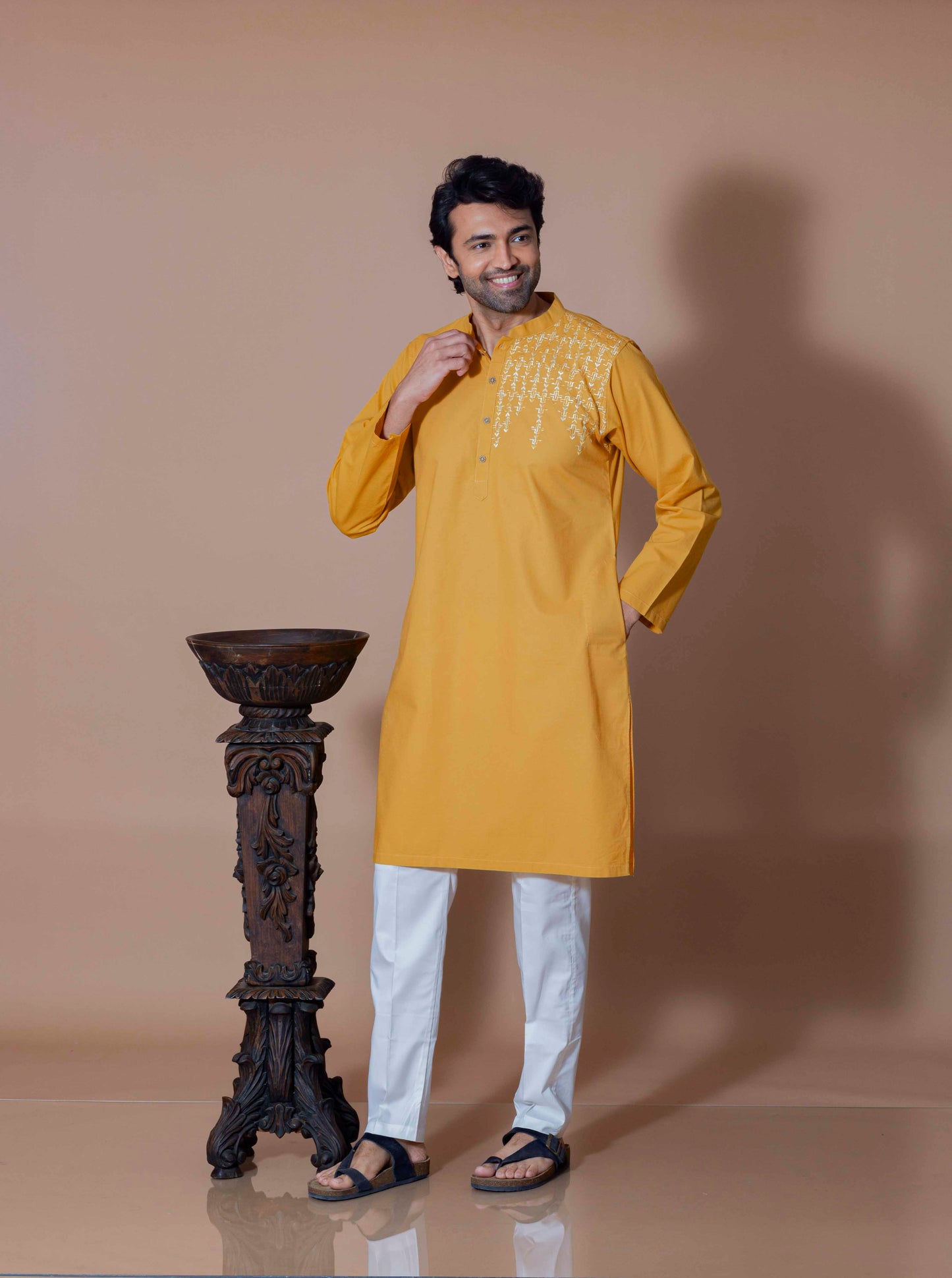 Sunshine One Sided Charm Kurta and pant set