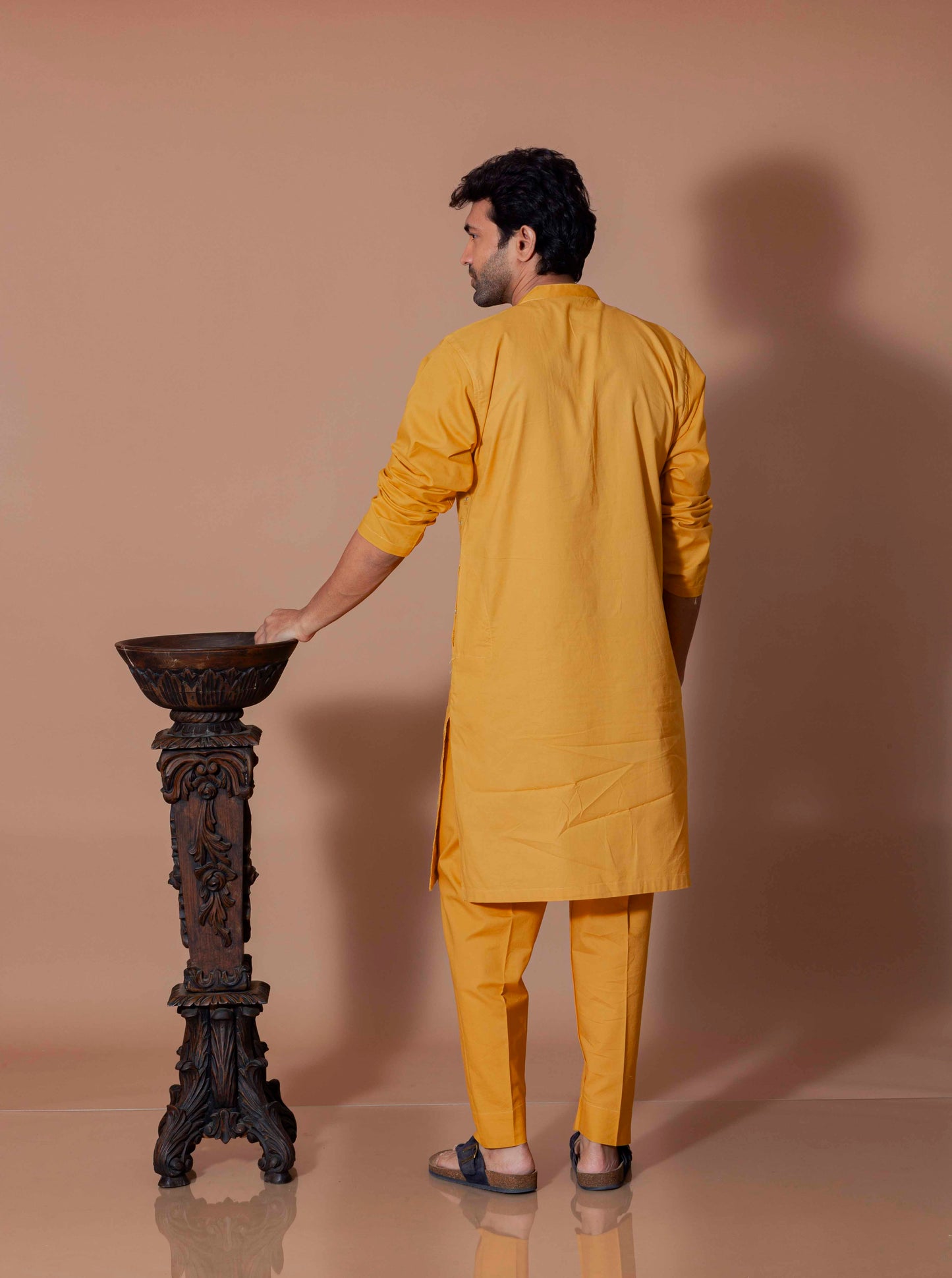 Sunshine Royal Foil Kurta and Pant Set