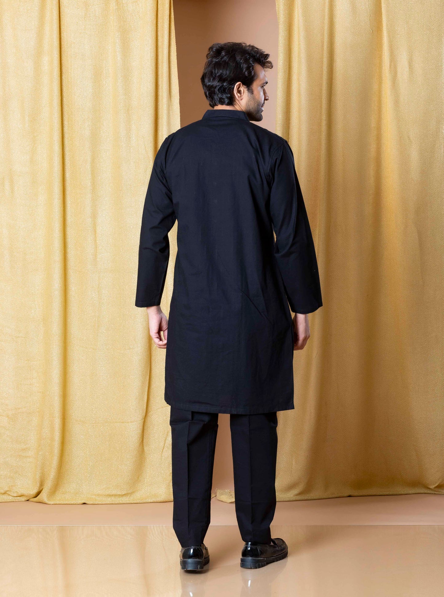 Black Regal Mirror Kurta and pant set