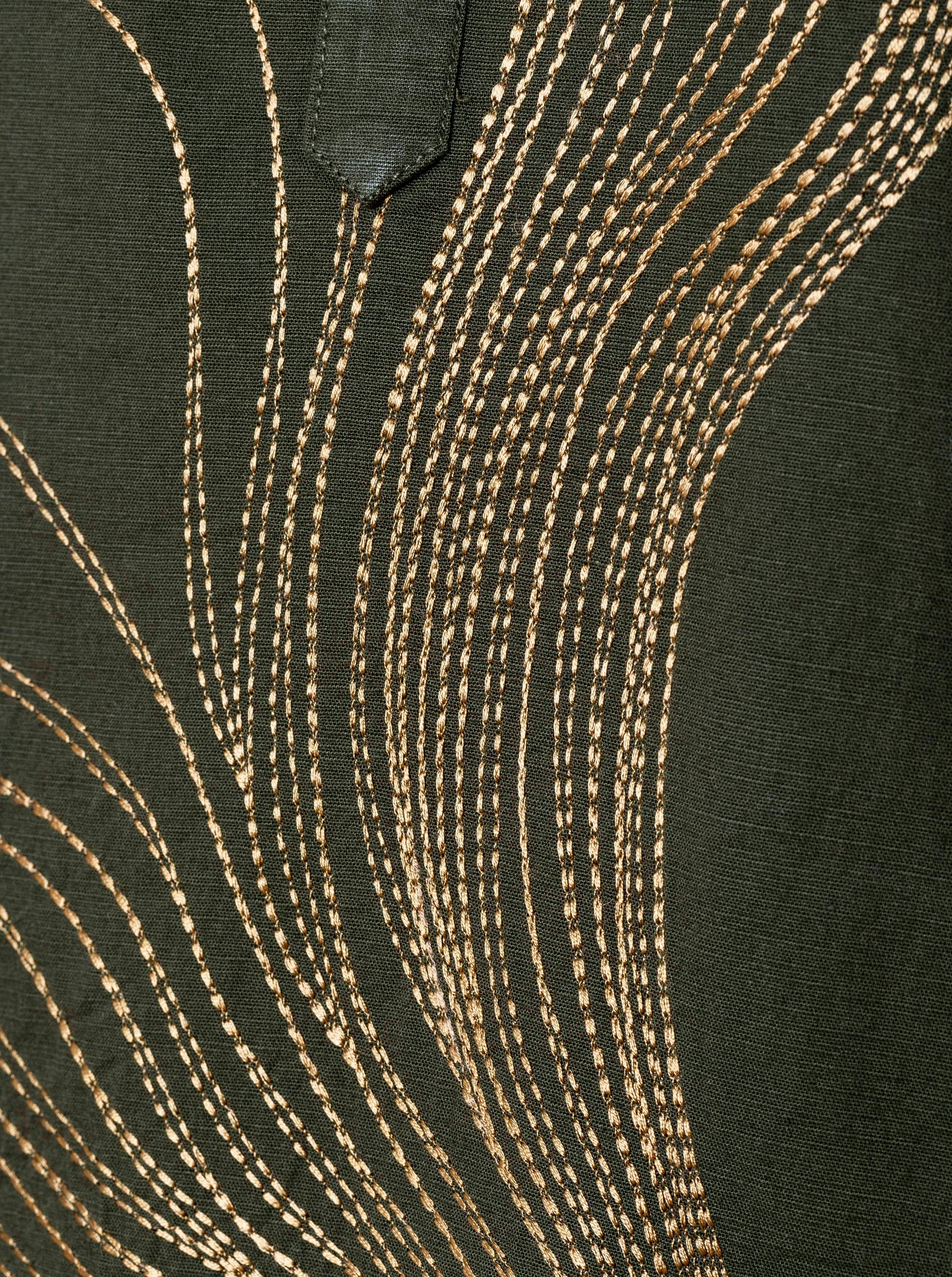 Olive Green Timeless Abstract Kurta(Only Kurta)
