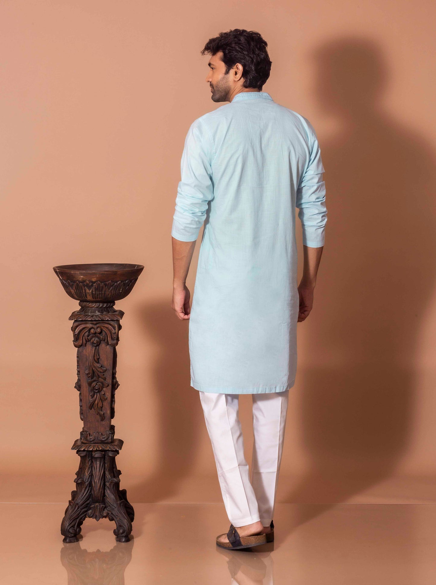 Powder Blue Radiant Kurta(Only Kurta)
