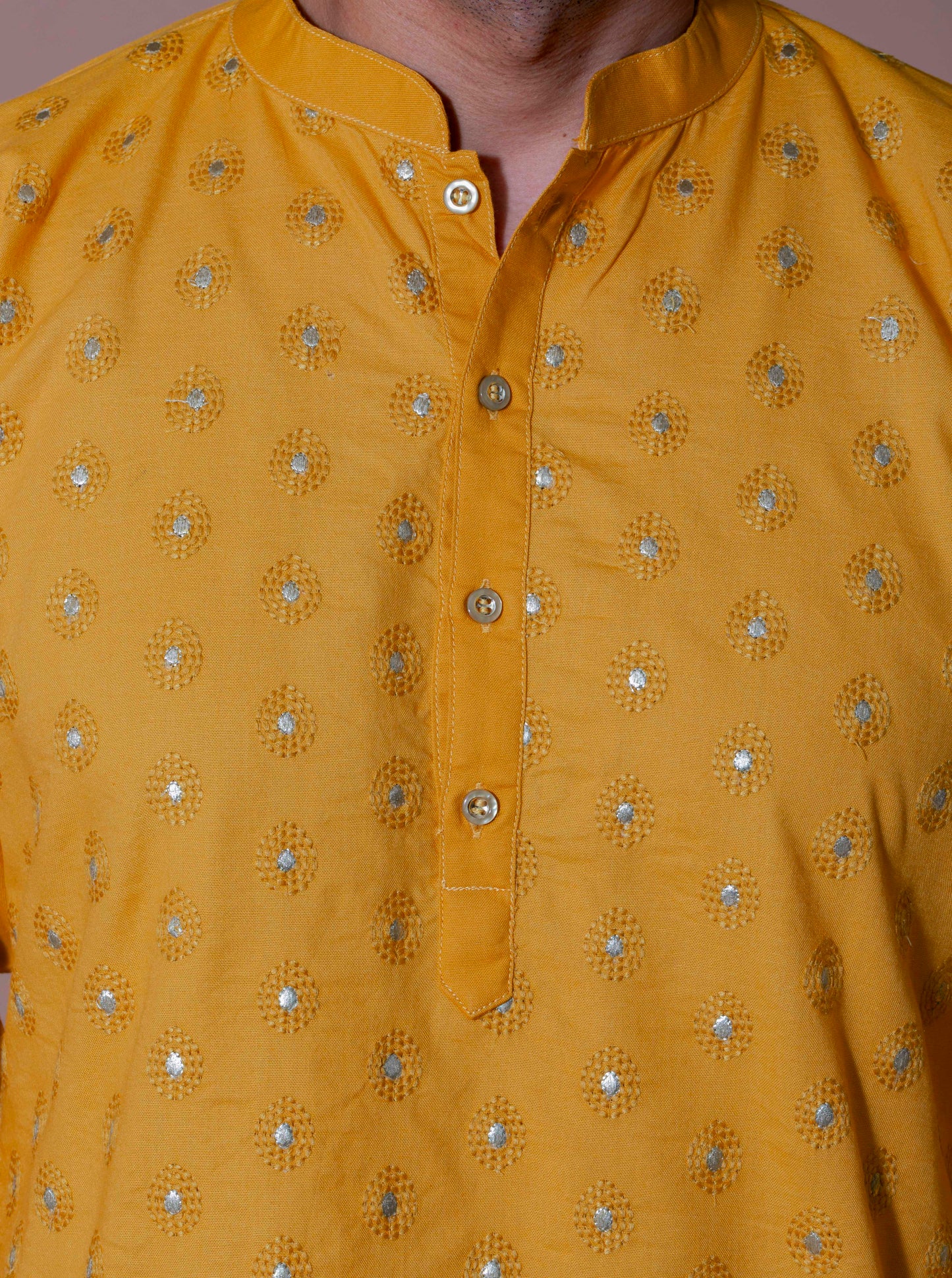 Sunshine Royal Foil Kurta and Pant Set