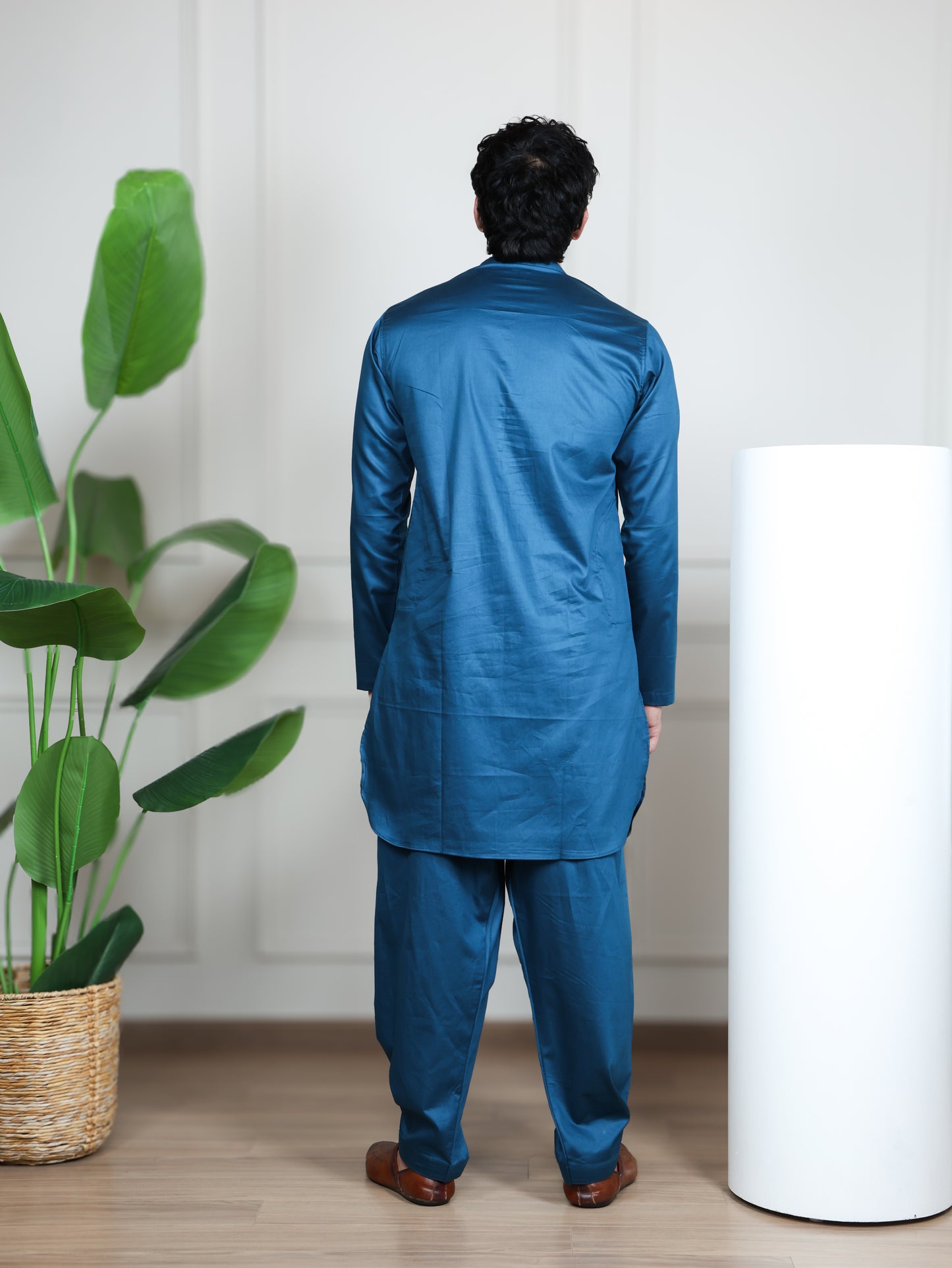 Pathani Set-Brown Blue