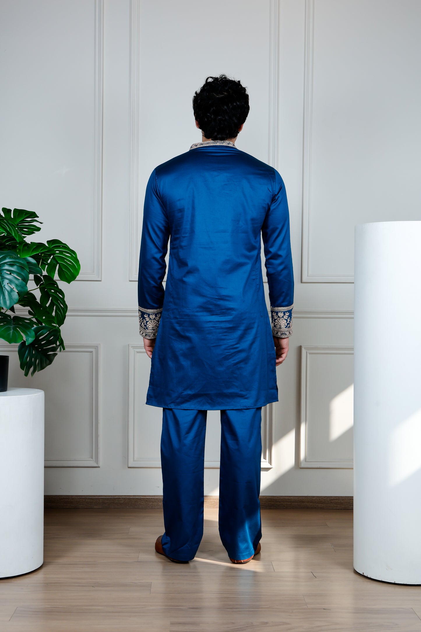 Emperor Elegance Only Kurta-Blue