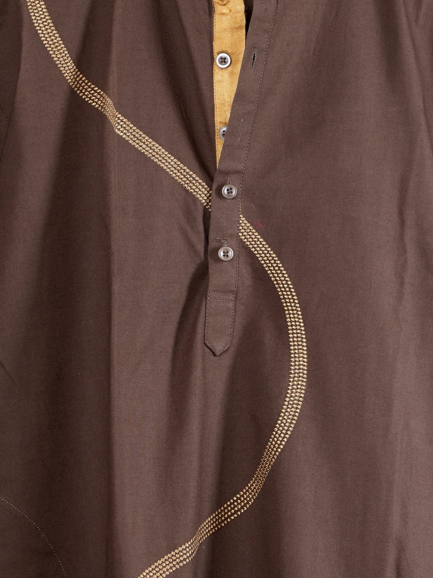 Swirl Kurta and Pant set-Walnut