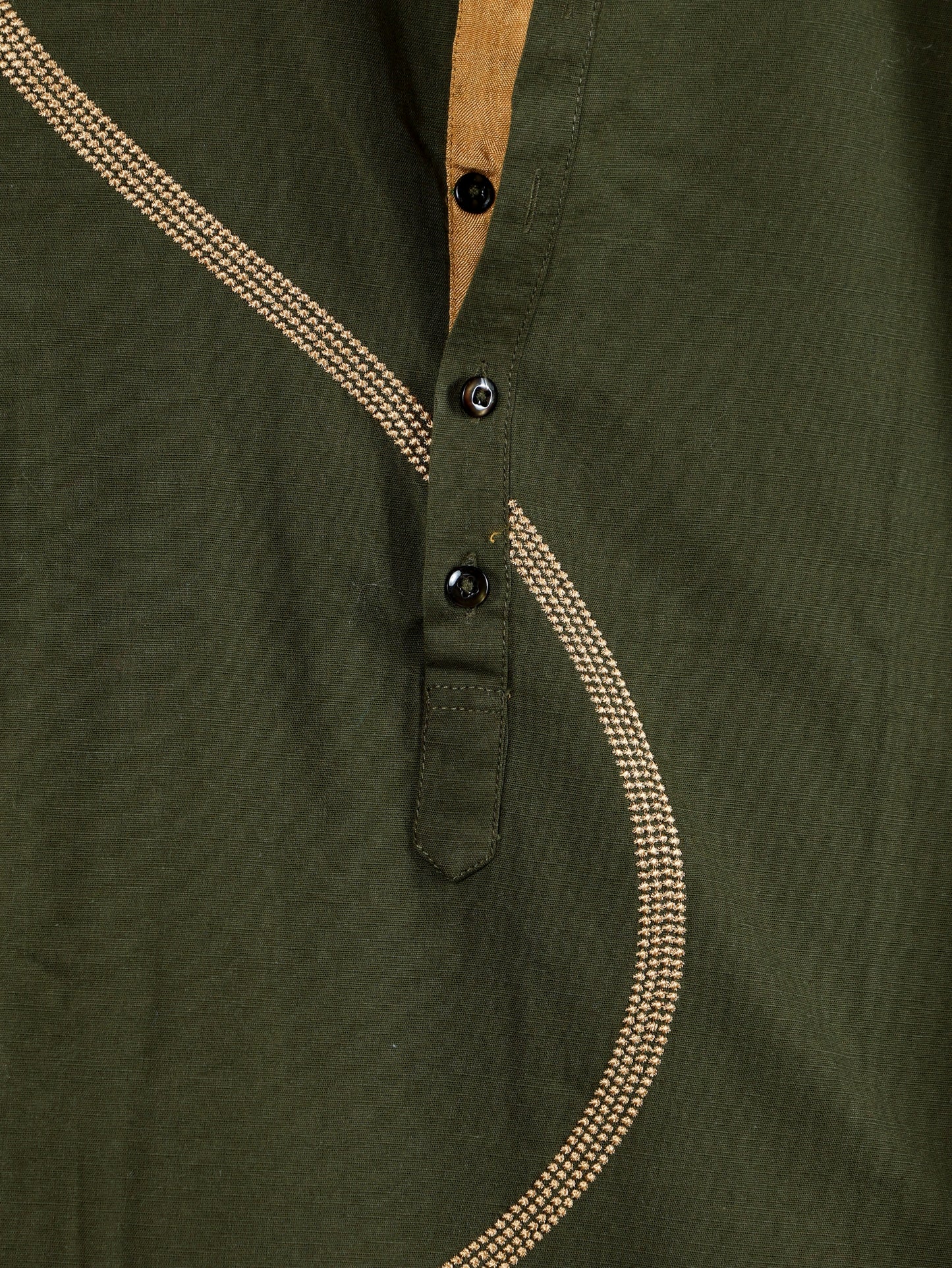 Swirl Kurta and Pant set-Olive