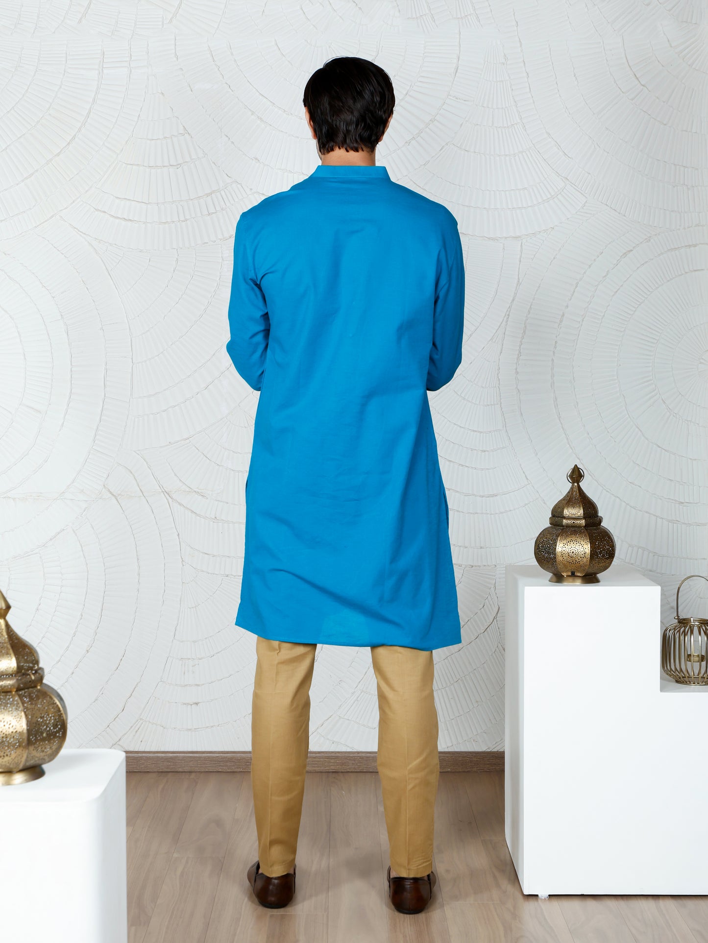 Swirl Kurta and Pant set-Turquoise