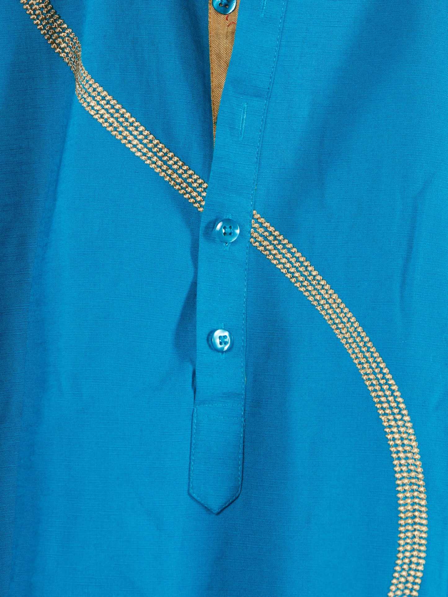 Swirl only Kurta-Turquoise