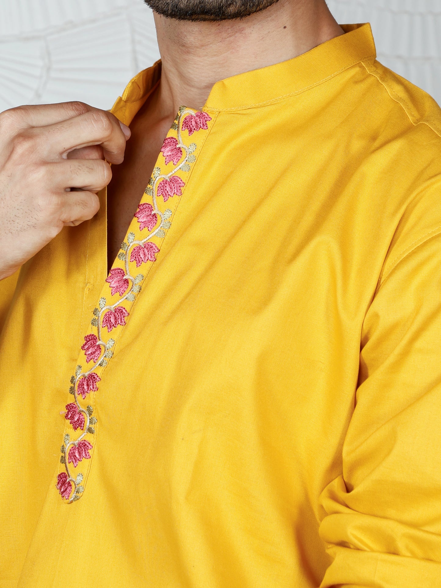Pichwai Kurta and Pant Set-Sunshine
