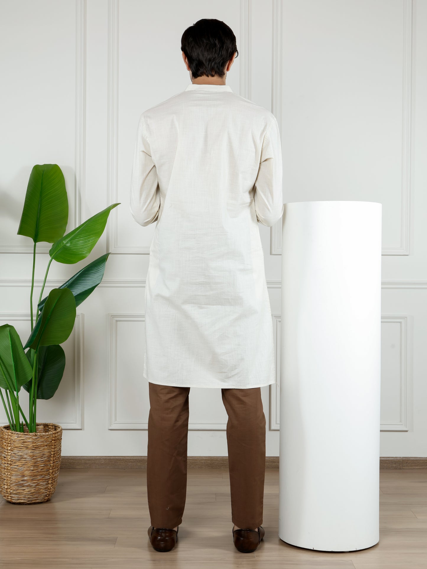 Ivory Waves Kurta and Pant Set