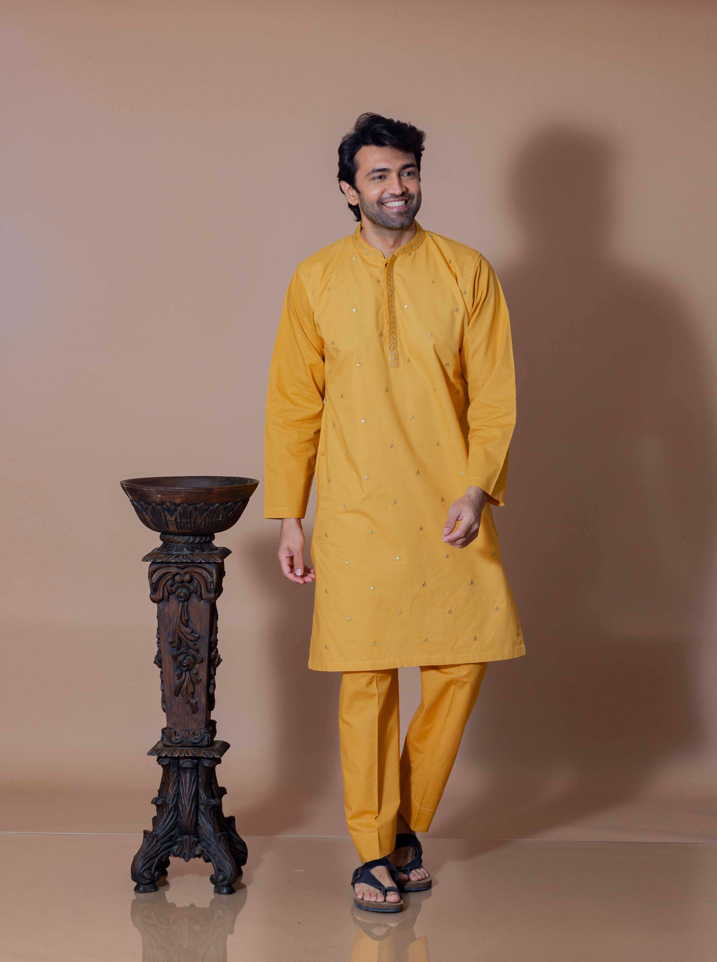 Sunshine Regal Foil Kurta