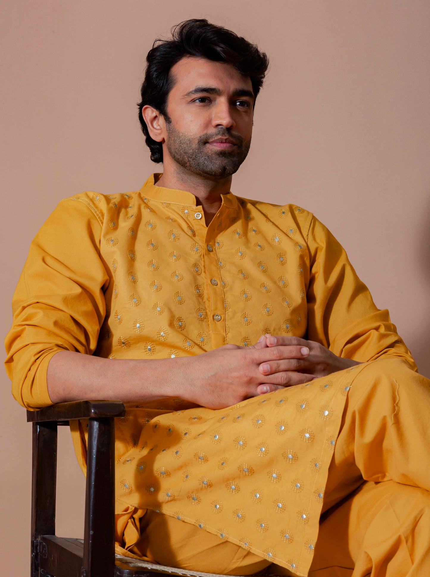 Sunshine Royal Foil Kurta