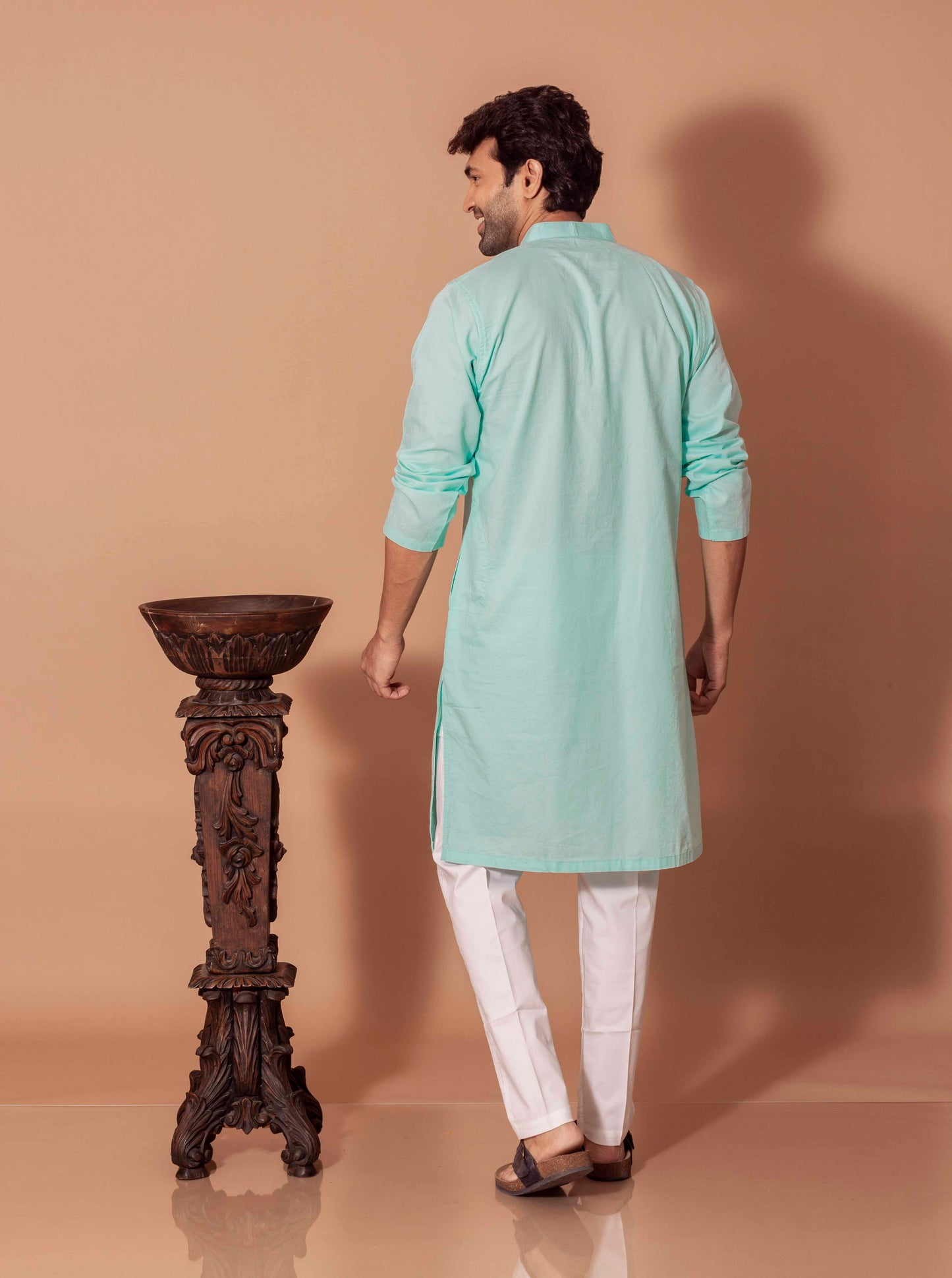Blue Timeless Butta Craft(Only Kurta)