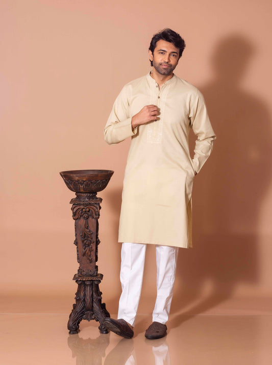 Beige Radiant Kurta