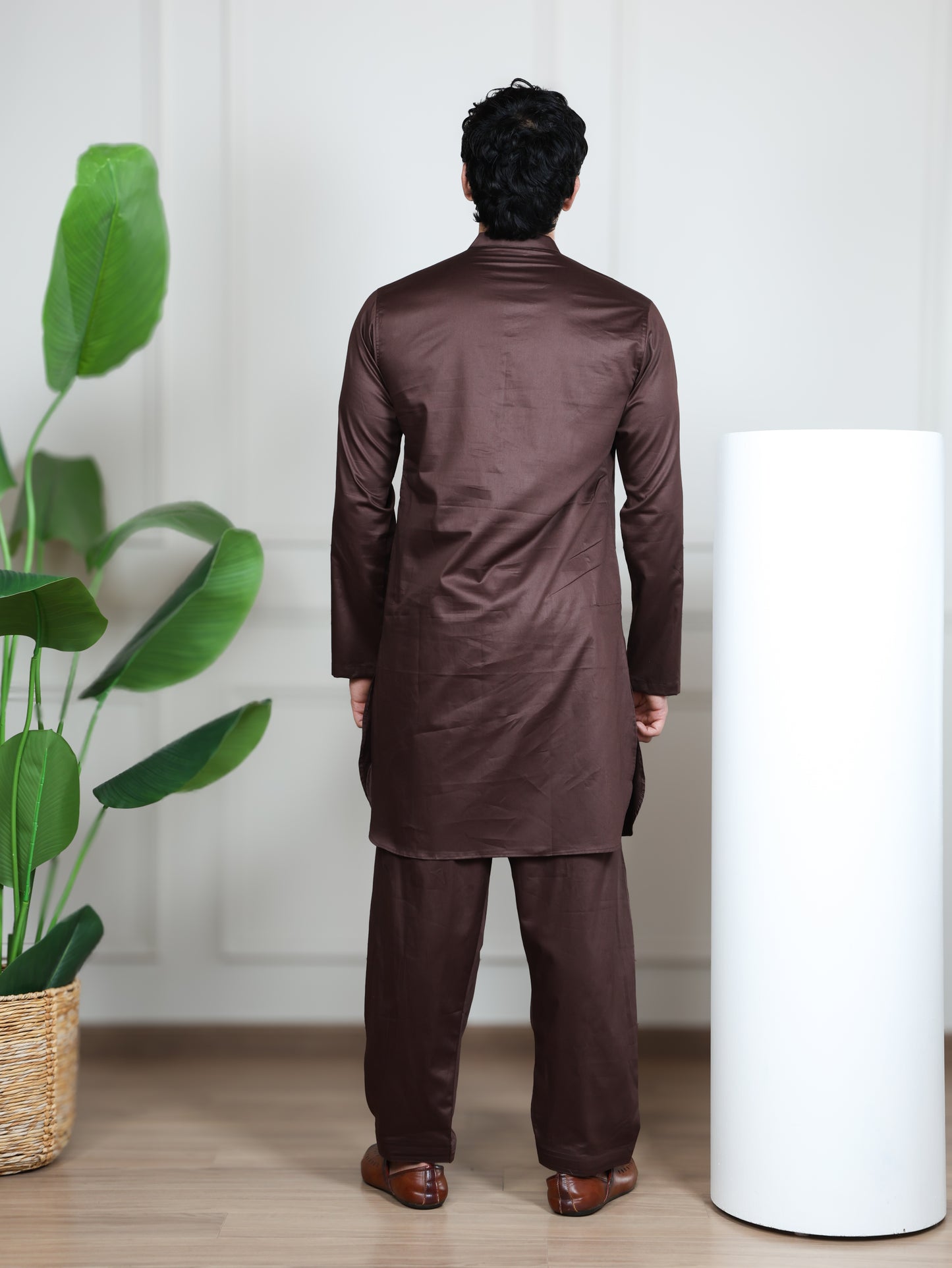 Pathani Set-Brown