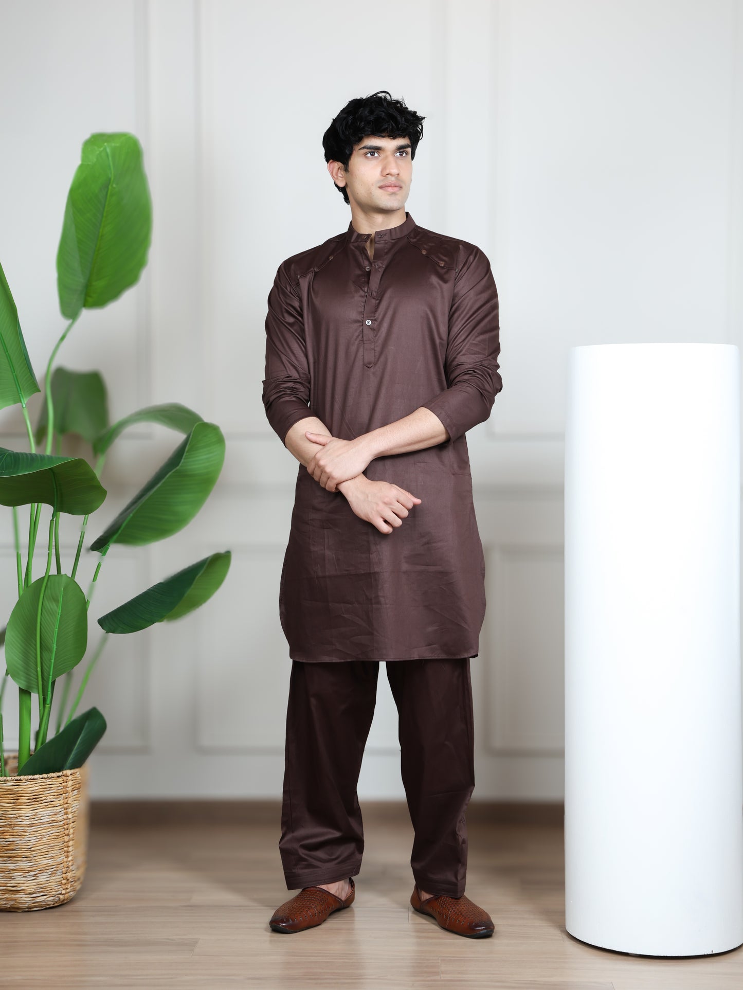 Pathani Set-Brown