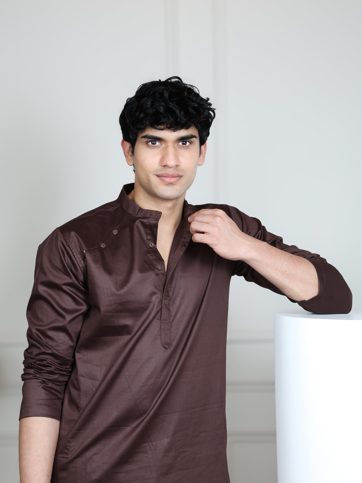 Pathani Set-Brown