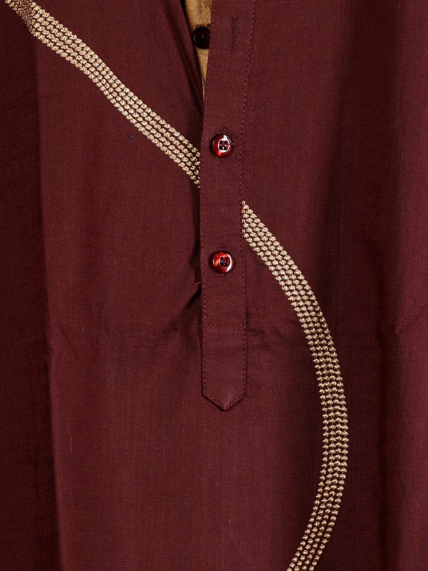 Swirl Kurta and Pant set-Burgundy