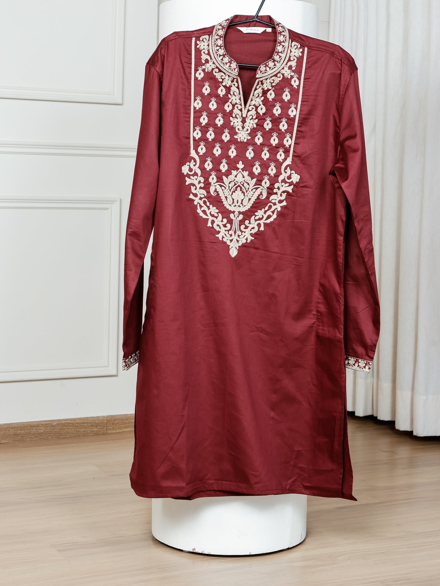 Royal Weave only  Kurta - Maroon