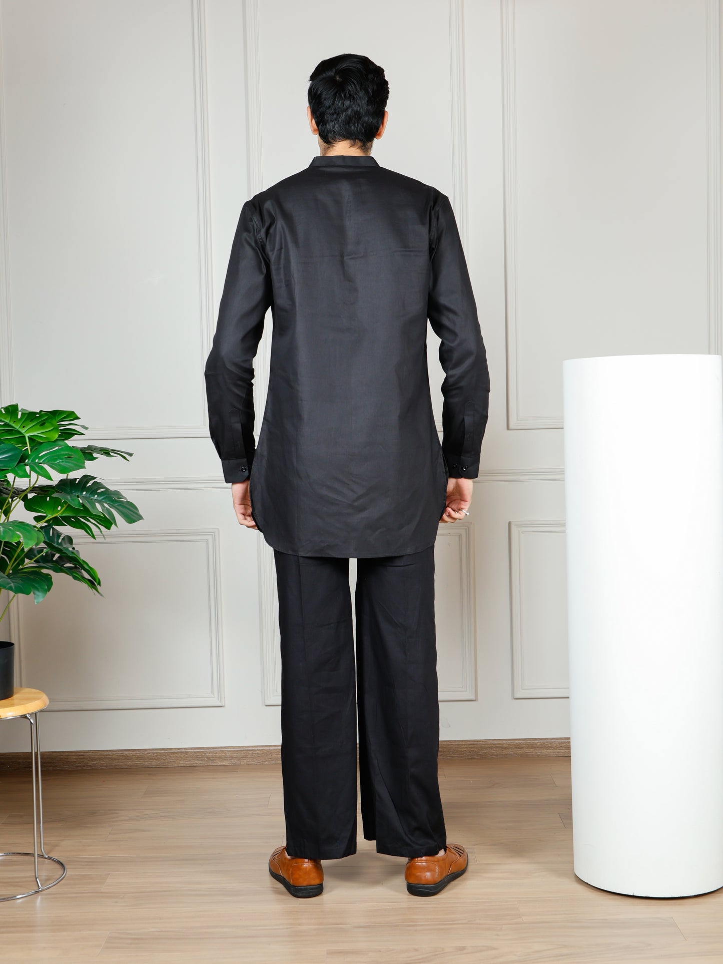 Black Cord Set with flared pants