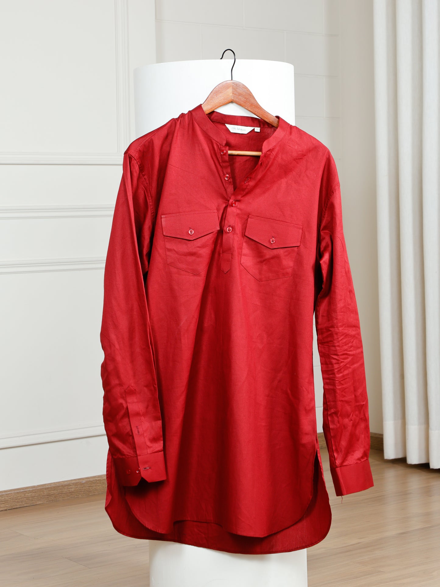 Maroon Cord Set with flared pants