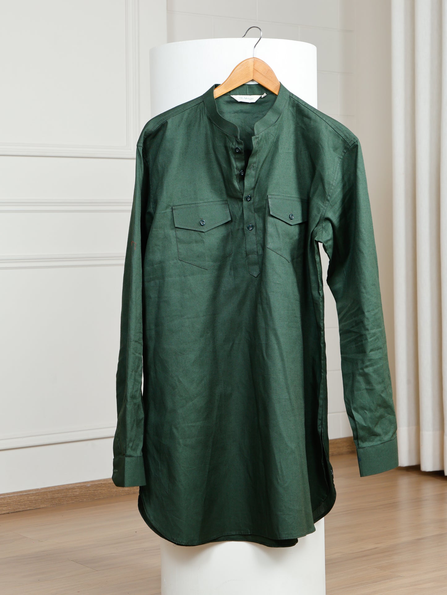 Olive Cord Set with flared pants