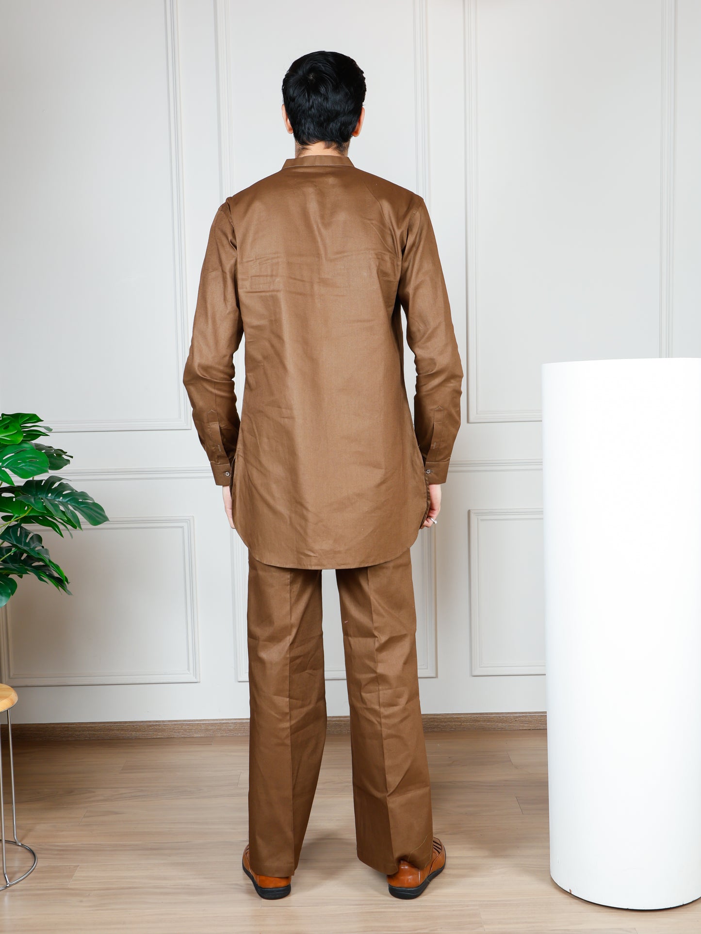 Camel Cord Set with flared pants
