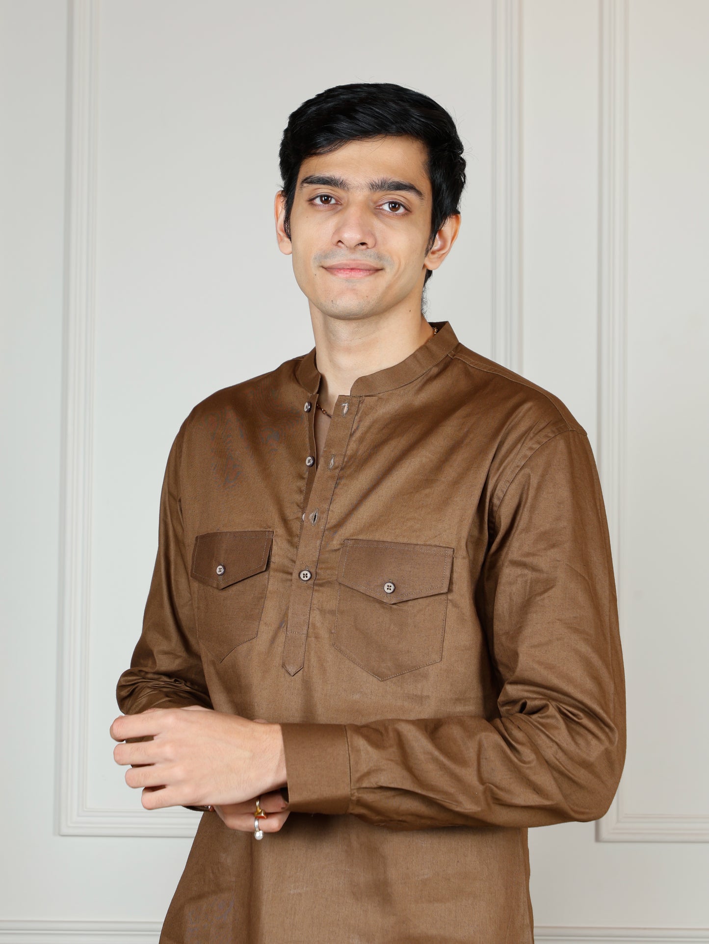Camel Cord Set with flared pants