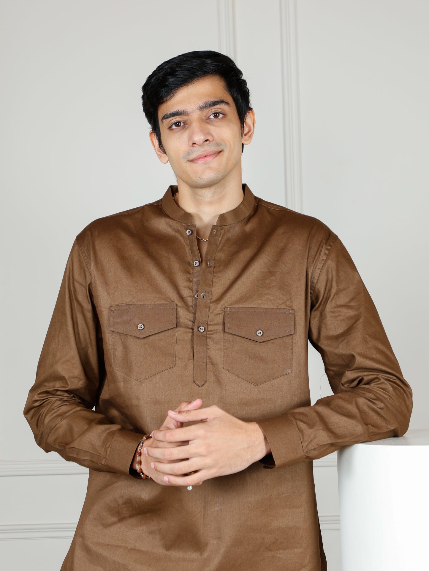 Camel Cord Set with flared pants