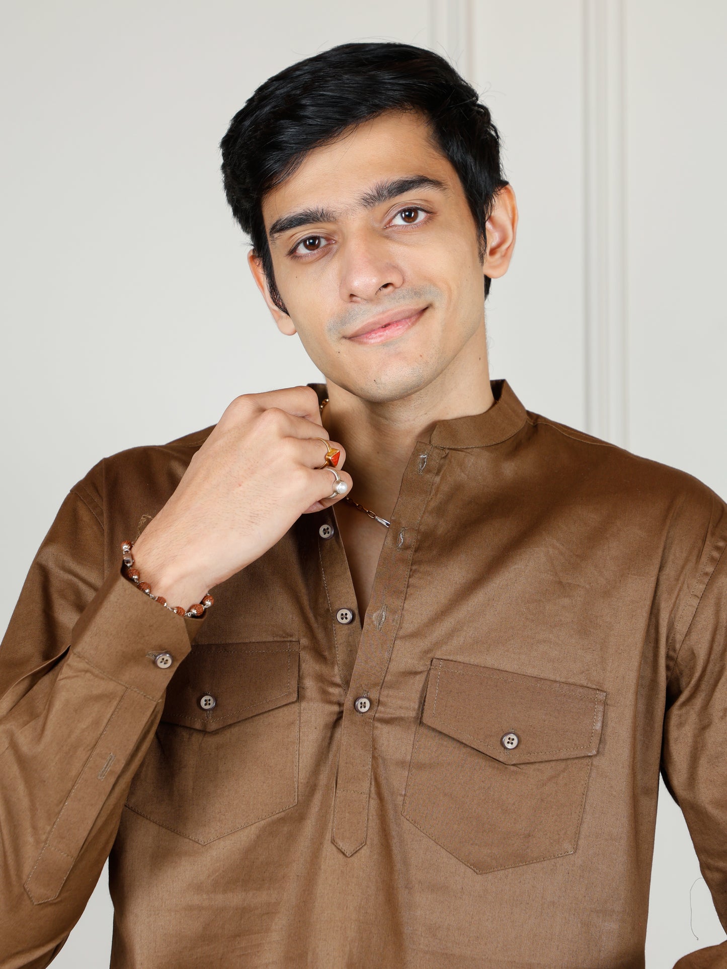 Camel Cord Set with flared pants